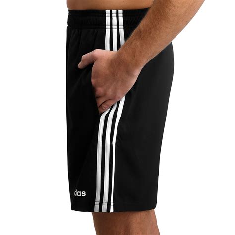 schwarze adidas hose kurz mit weissen streifen